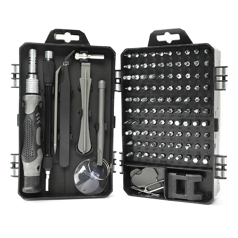 

115 in 1 watch mobile phone disassembly tool box chrome vanadium steel combination screwdriver set maintenance hardware tool fac