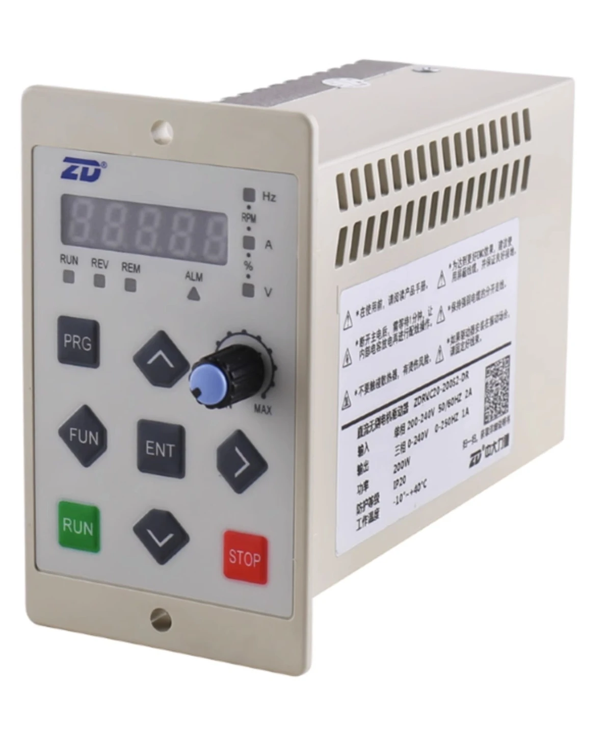 

ZD Zhongli Dede Panel Mounted High Voltage Brushless Driver ZDRV C20-200S2-DR/C10/C13 series