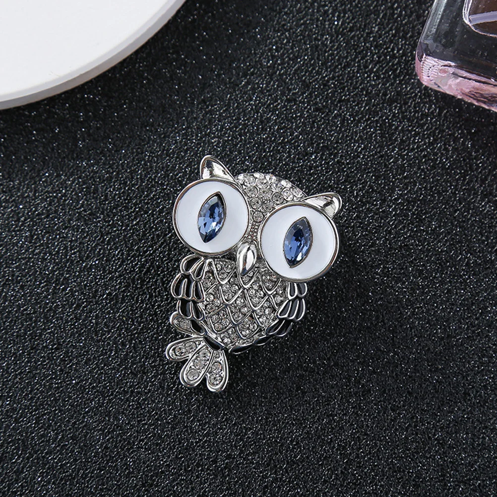 

Alloy Brooch 29mm Women Corsage Owl Shaped Breastpin For Bag Dress Shirt Hat Scarf Party Wedding Anniversary Gift