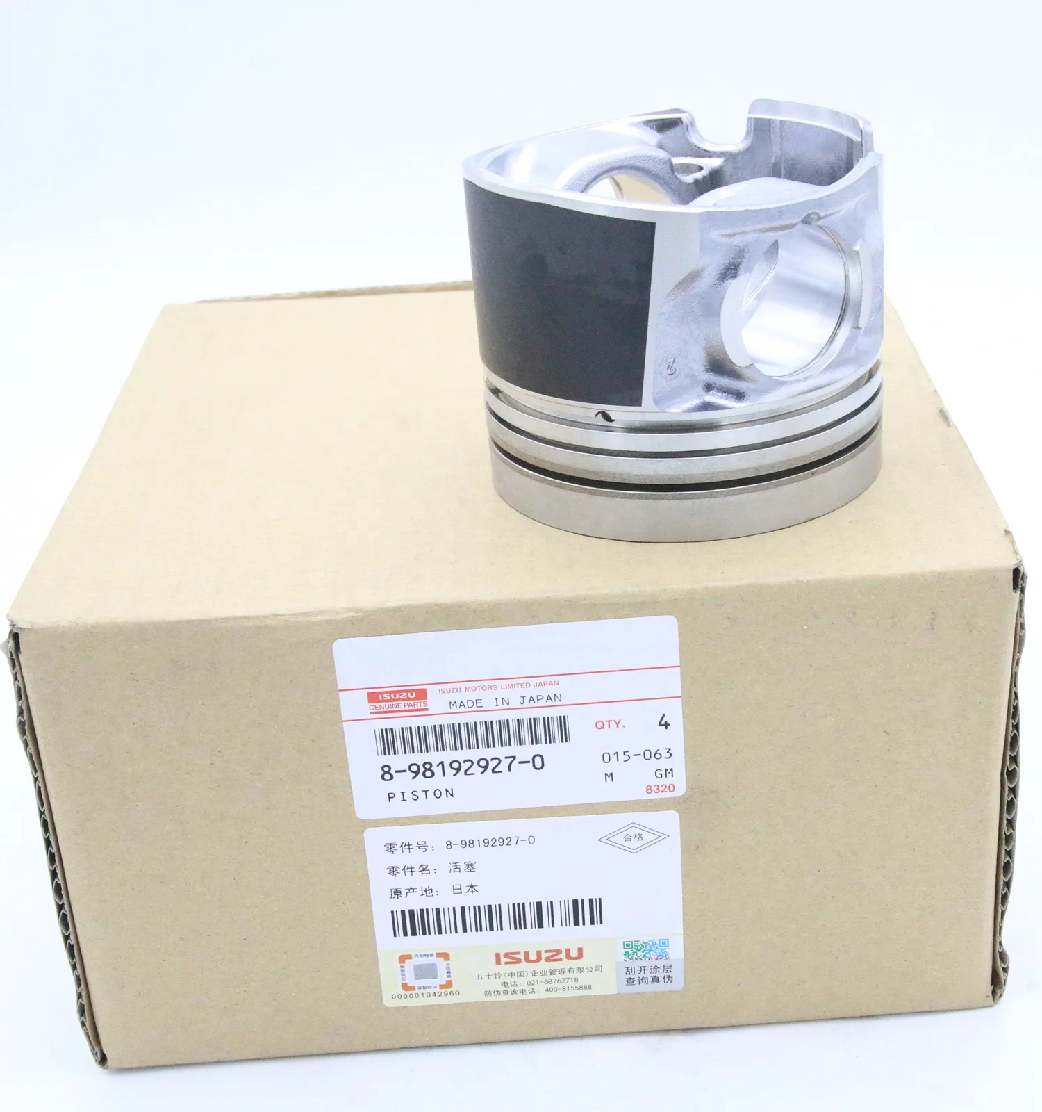 

Genuine original Other auto parts 4JJ1 8-98192927-0 8981929270 PISTON