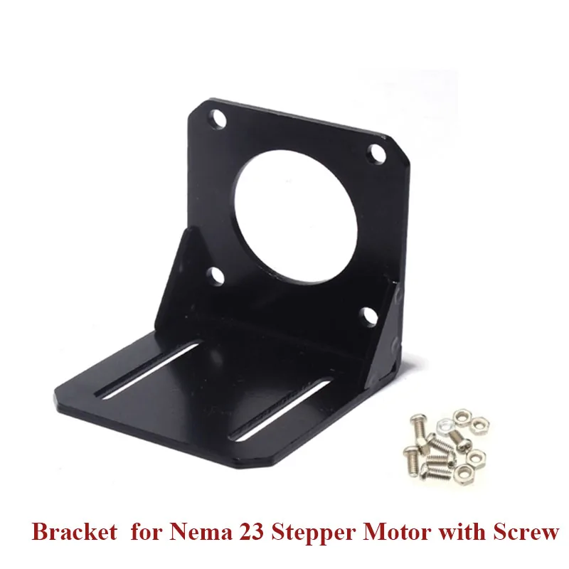 L Type Fixed Seat for NEMA23 Stepper Motor Bracket Mounting with Screw Deep Iron Material CNC Mount
