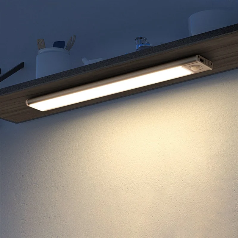 

A27R-LED Night Light Motion Sensor Wireless USB Cabinet Night Light Wardrobe Lamp For Kitchen Cabinet Bedroom Wardrobe