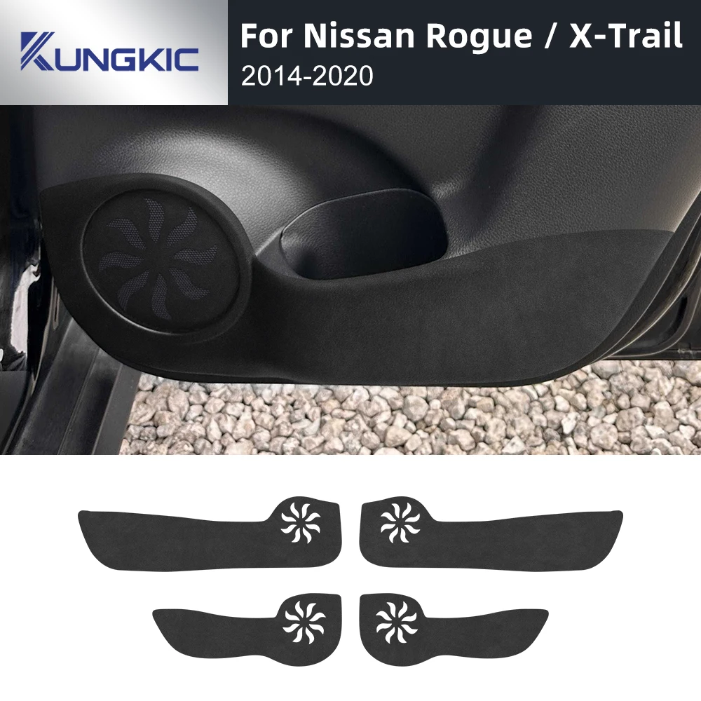 

Защитная накладка на дверь (от ударов ногами) для Nissan X-Trail T32 Rogue 2 2014-2020, кожаная, с карбоновым покрытием, аксессуар для автомобиля