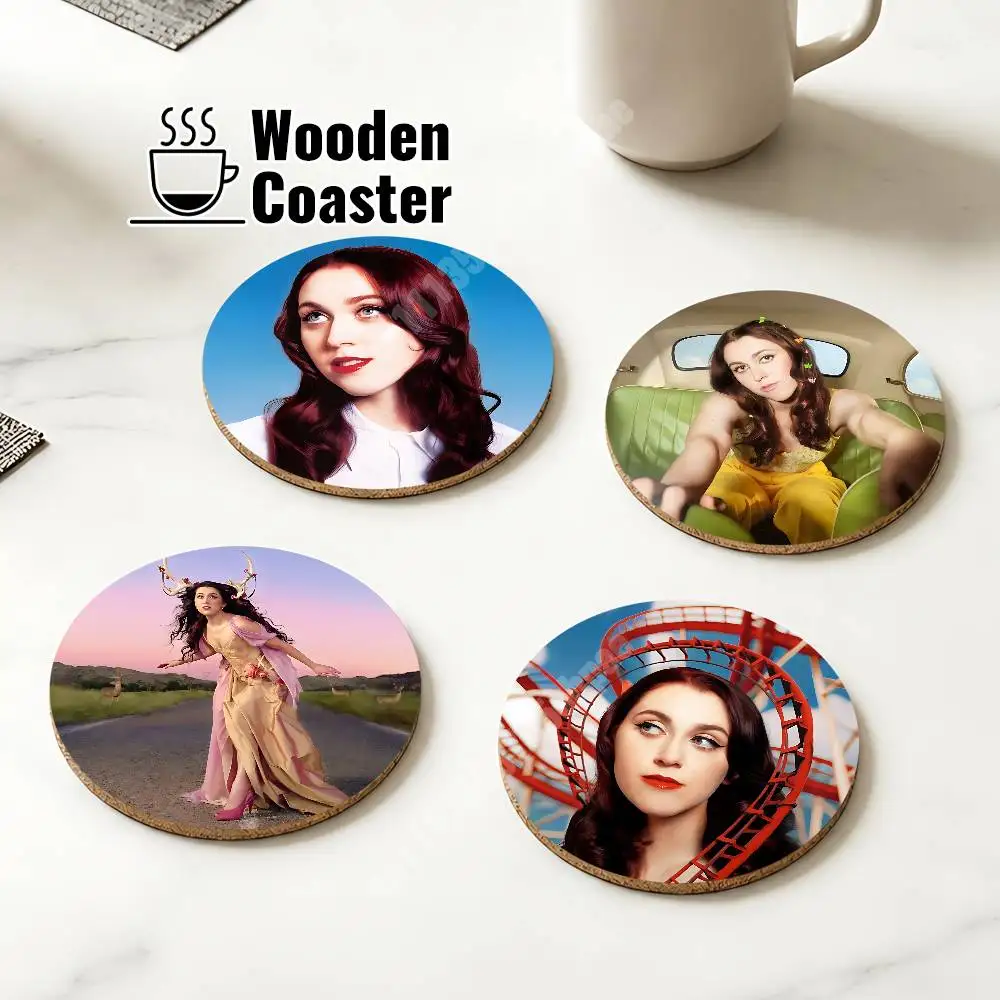 Em B-Beihold Numb Little Bug Wooden Cup Mat Americano Beer Milk Water Coaster for Baking Studio