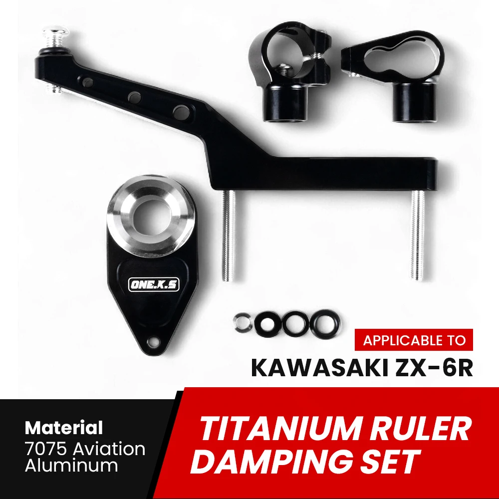 

Motorcycle Steering Stabilize Damper Bracket For Kawasaki ZX-6R ZX636 2023-2024 7075 Aluminium Alloy Modified Accessories