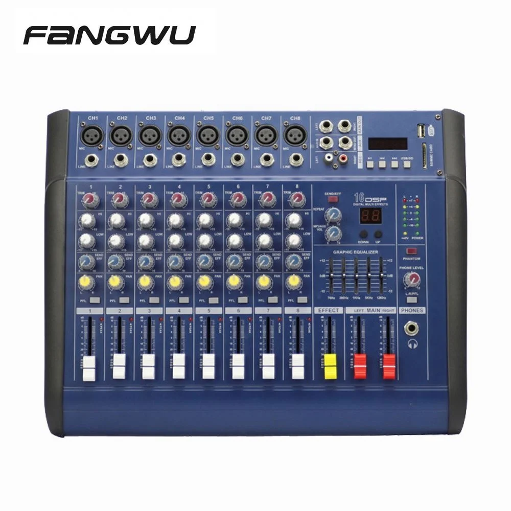 China High Quality 8 PMX 802 PMX Channel Professional Audio Power Mixer