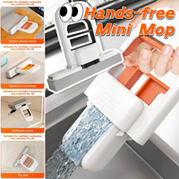 Mini Handheld Mop Folding Powerful Squeeze Home Cleaning Mops with Sponge Self-squeezing Floor Washing Mops Desk Window Car