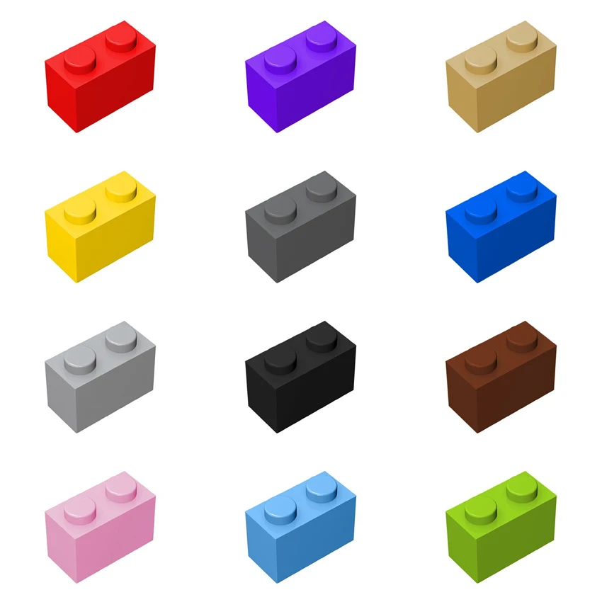 

Building Blocks Base High Brick 1x2 MOC Part 10pcs Compatible All Brand DIY Creativity Education Assembles Toy for Children 3004