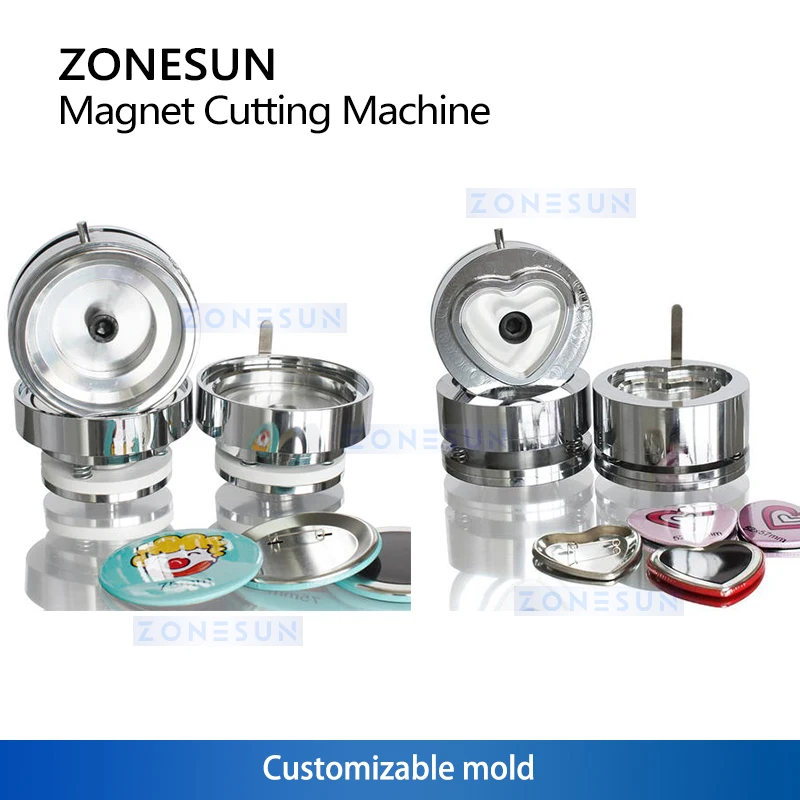 ZONESUN ZS-PCM2 آلات مغناطيس الثلاجة القابلة للتخصيص وآلات قطع البطاقات