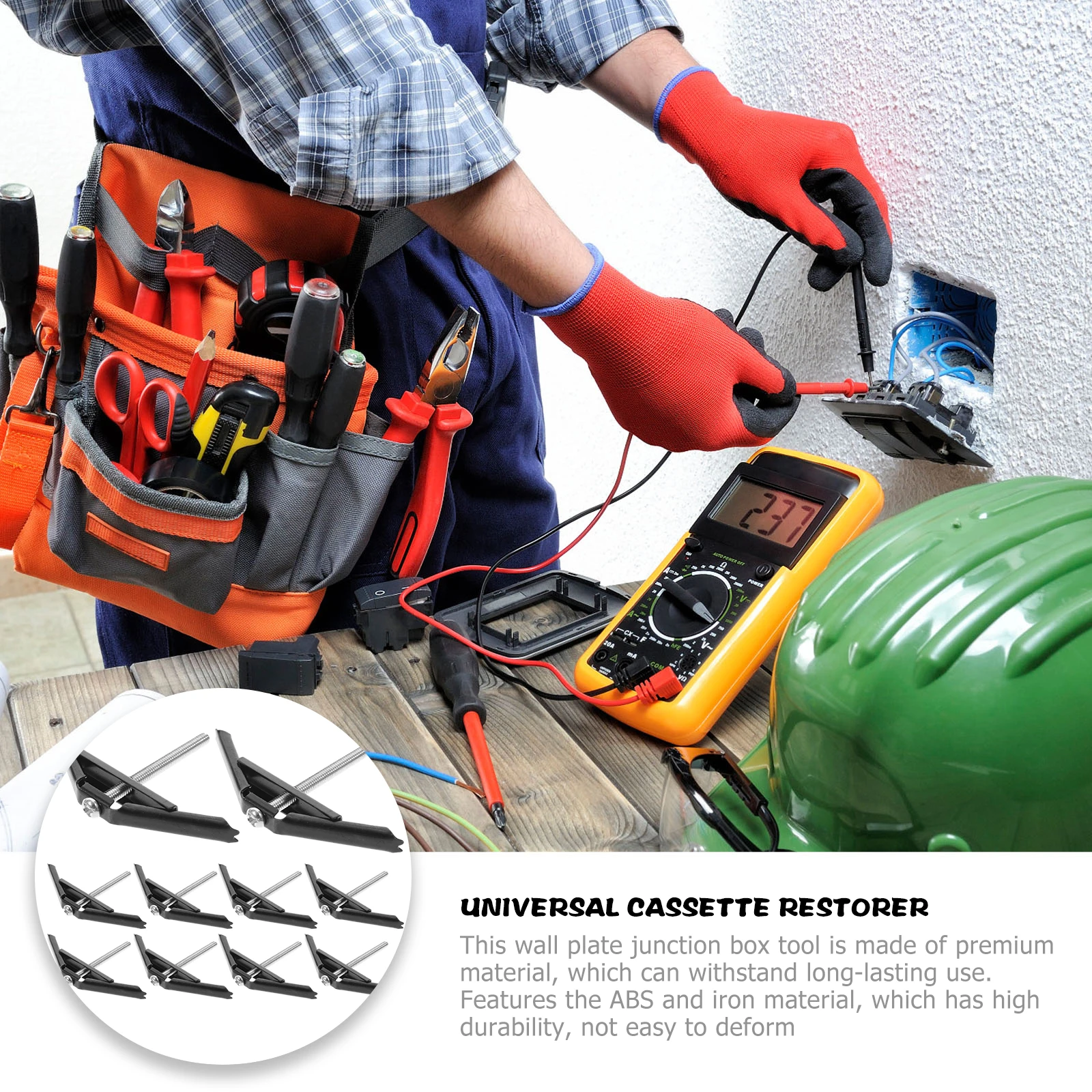 

10pcs Electrical Outlet For 86 Socket Electrical Cassette Tape Player Repair Outlet Box Repair Bottom Box