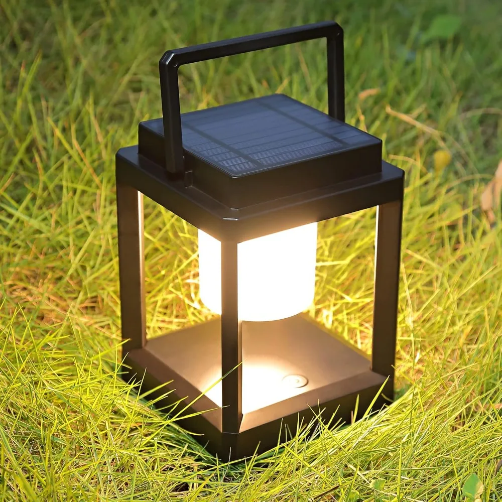 Outdoor Waterproof Solar Lantern, Cordless Light, Waterproof, Touch Controlled, Terrace