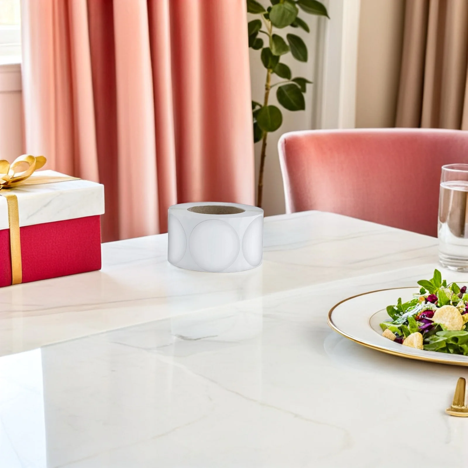 

Круглые наклейки, прозрачные круглые клейкие этикетки для конвертов, почтовой упаковки, прозрачные наклейки для хранения