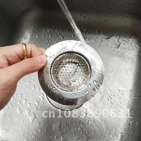 

Steel Sink Strainer Filter Water Stopper Floor Drain Hair Catcher Plug Bathtub Bathroom Accessories Stainless