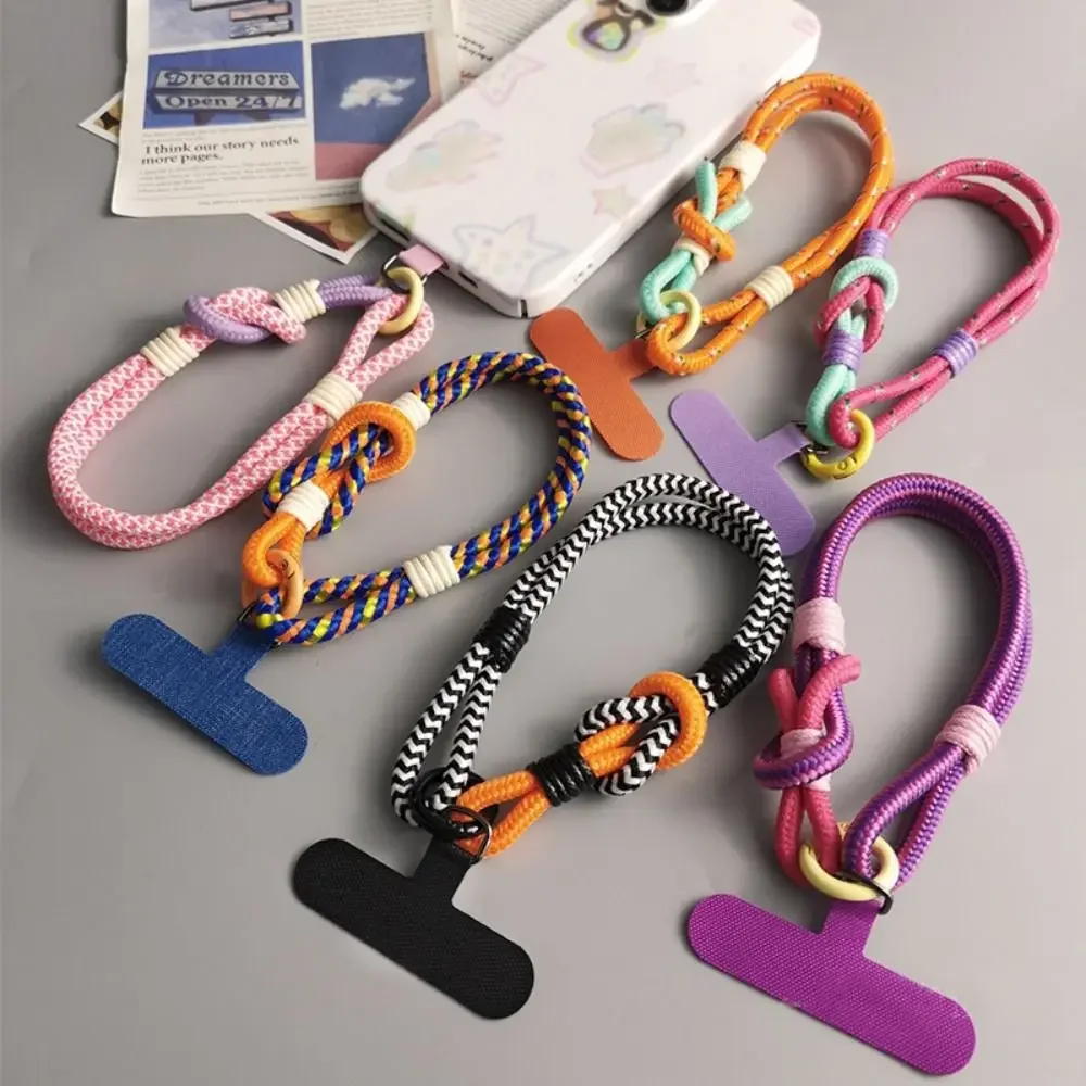 

2025 New Cell Phone Detachable Rope Keychain Braided Mobile Phone Lanyard Strap Hanging Chain Ring Cord Wrist Strap