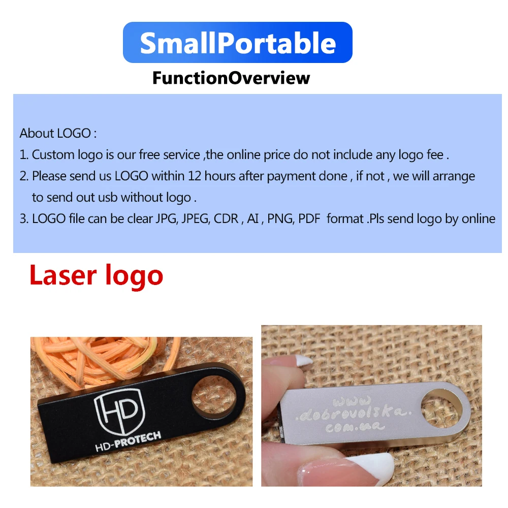 10Pcs/lot Metal USB Flash Drive 4GB 8GB Pen Drive 16GB 32GB cle USB Stick 2.0 Memory Flash Drive 64GB 128MB Free custom logo