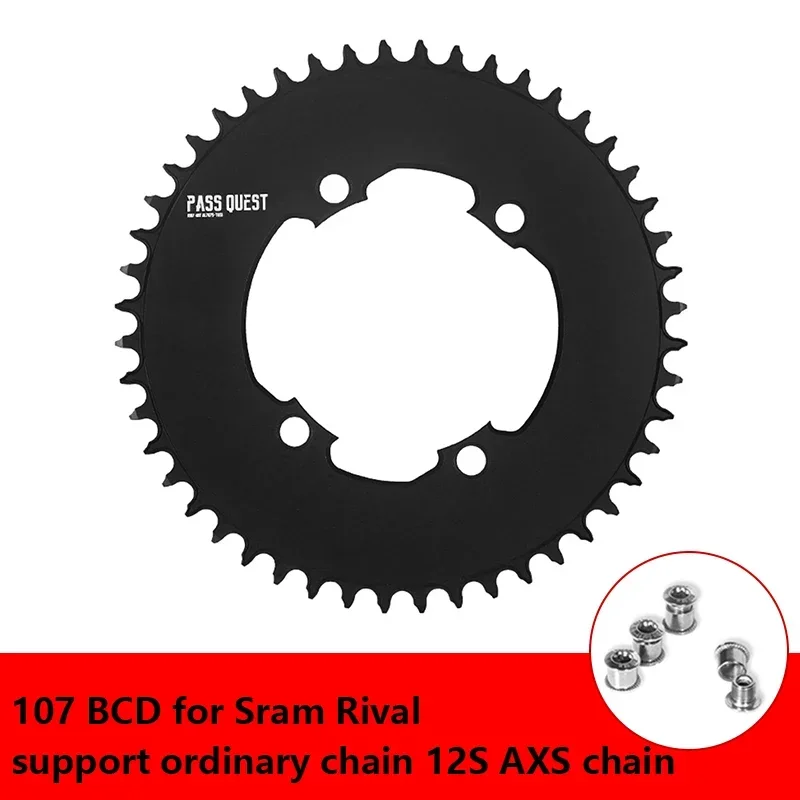 107 BCD Chainring for Sram Rival MTB Chain Ring Support 12S AXS Chain 42T 44T 46T 50T 52T 54T 56T 58T Bicycle Chainwheel