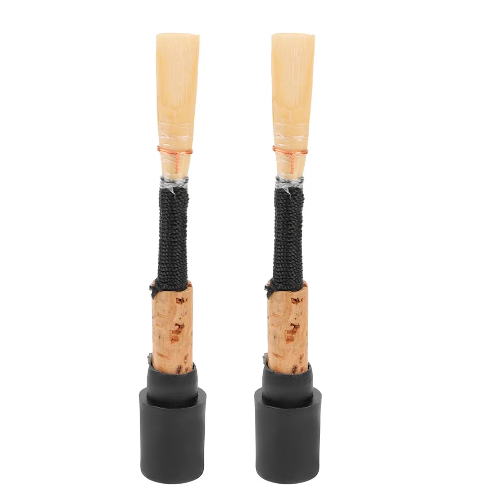 2Pcs High Quality Oboe Reed Fine Craftsmanship No Burrs Long Life for Various Performance Occasions Portable Design