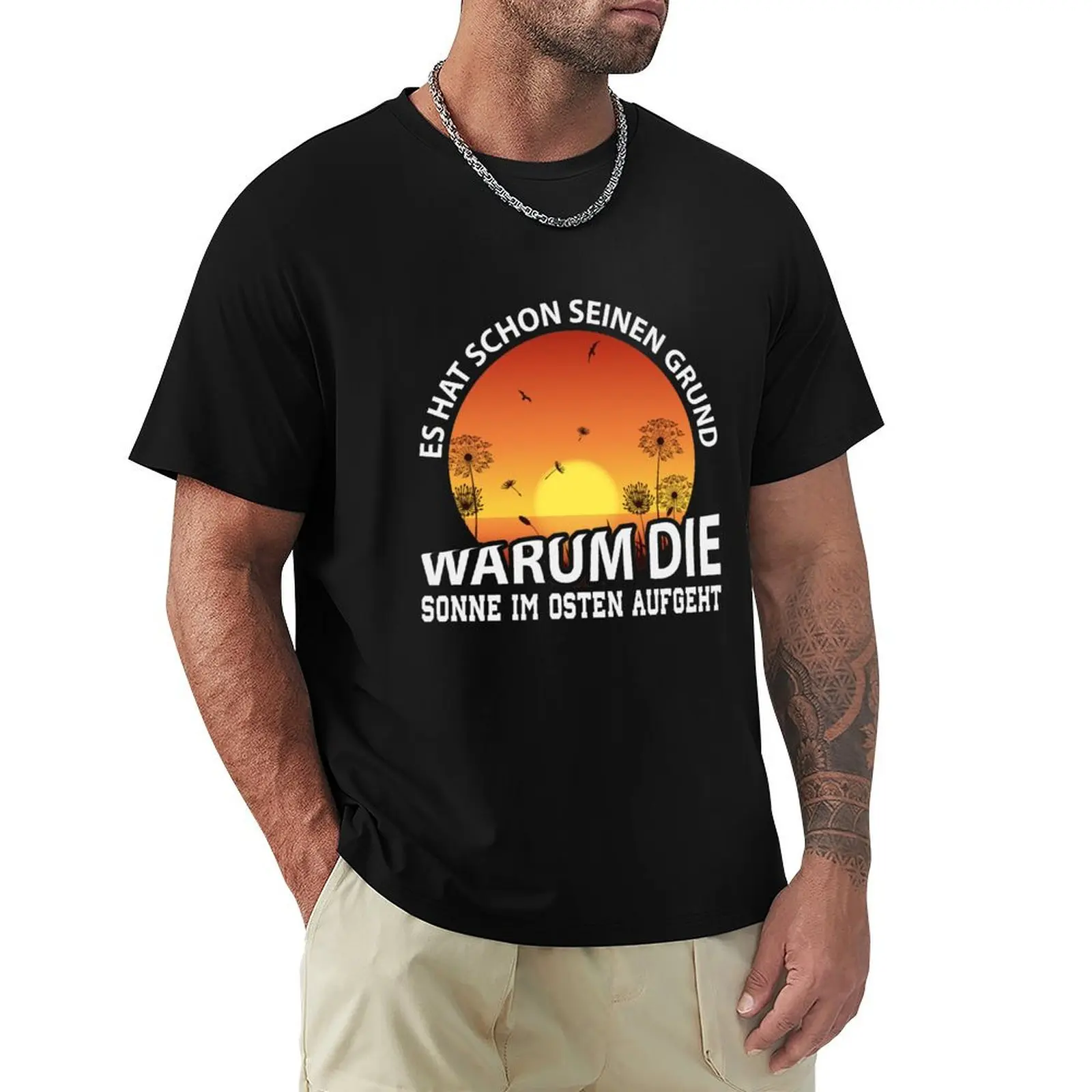 The sun rises in the east on a present GDR fan T-Shirt customizeds sports fans vintage mens funny t shirts