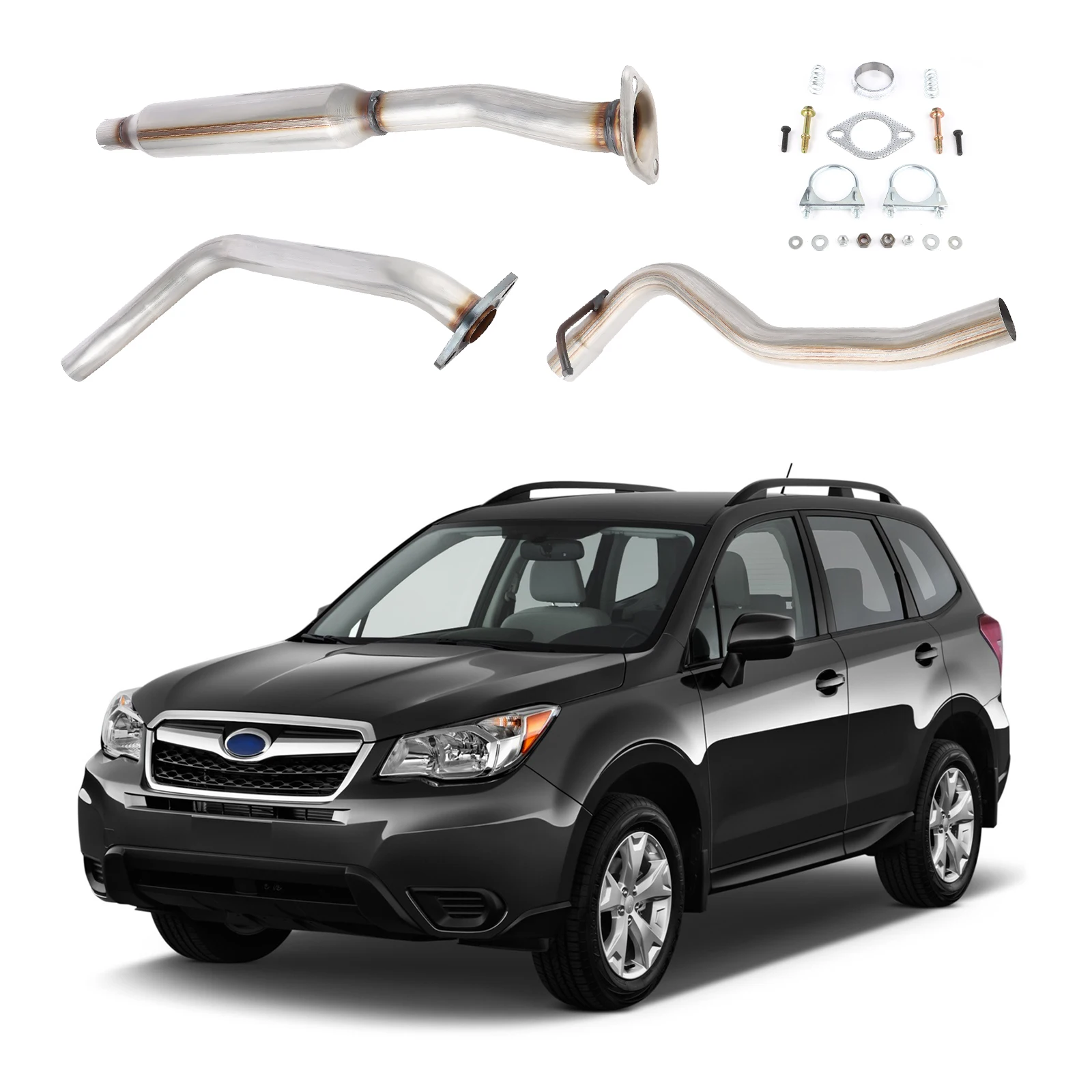 

Stainless Steel Resonator Exhaust System Kit for Subaru Impreza 2.0L SEDAN 2012-2016 Car Accessories