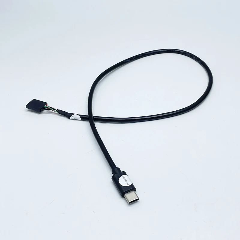Dupont 5pin 2.54mm Pitch Female To USB 2.0 Type C Male Motherboard Header Data Power Cable 50cm
