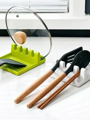 [Hot Sales] 1Pcspatula Rack Pot Lid Rack Shelves Counter Top Shovel Spoon Shelf Soup Spoon Pad Put Soup Spoon Chopsticks Holder