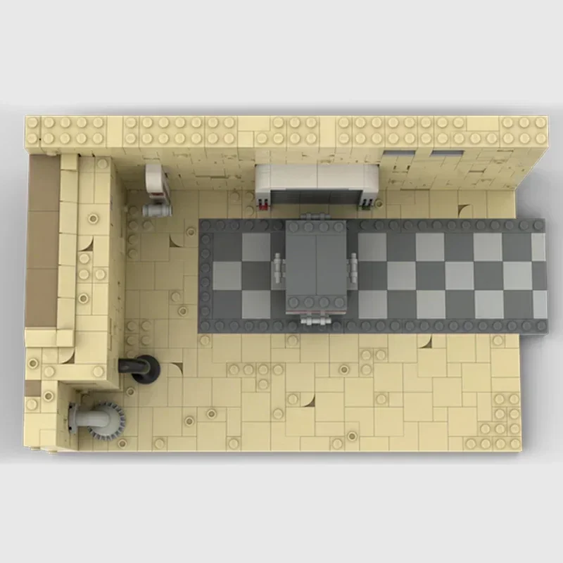 Moc tijolos de construção famosa estrela filme modelo planeta estacionamento garagem tecnologia blocos modulares presente brinquedo natal diy conjuntos montagem