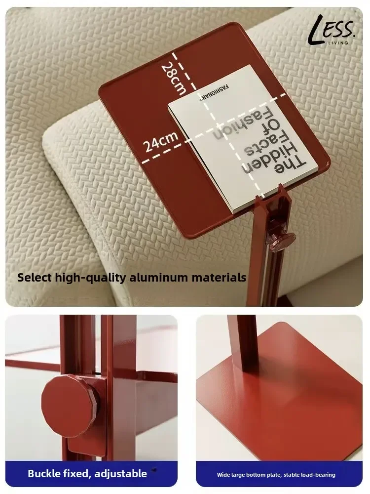 โต๊ะข้างโซฟาสแตนเลสแบบยกได้ โต๊ะข้างโซฟาเหล็กทรงสี่เหลี่ยมเล็ก โต๊ะข้างเตียงในห้องนอนพร้อมชั้นวางของ