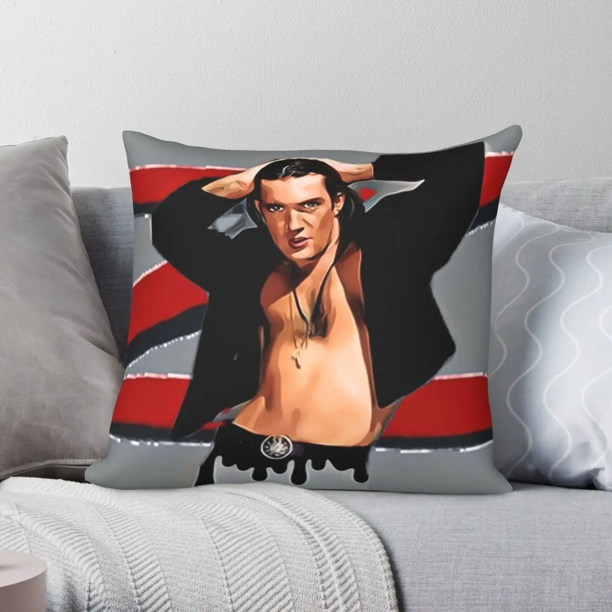 Antonio Banderas Pillowcase Polyester Linen Velvet Pattern Zip Decor Pillow Case Sofa Cushion Cover