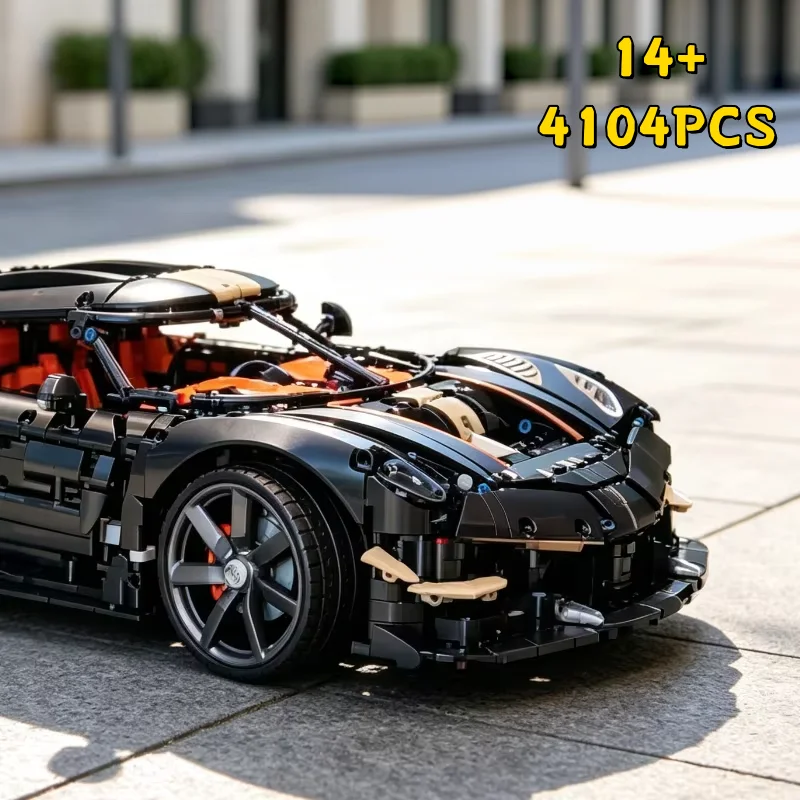 2026 4104PCS New Supercar Building Block Model Technical Racing V8 Brick Toy Adult Birthday Christmas Gift