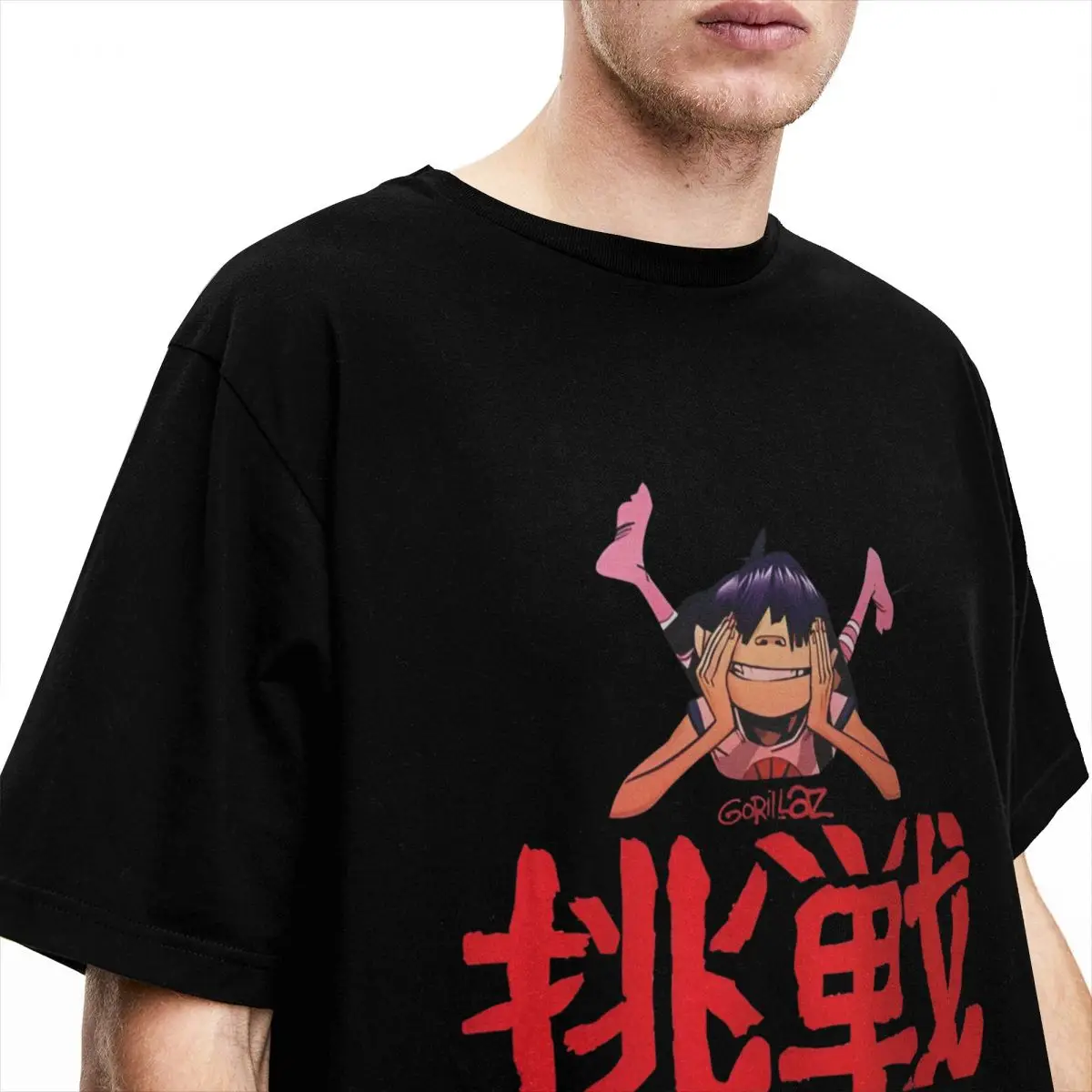 Streetwear T Shirt Gorillaz Cotton T-Shirts feel good Hipster Tee Shirt for Men Summer Y2K Funny Pattern Short Sleeve Clothing