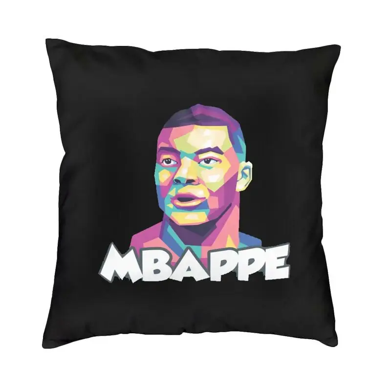 Custom Funny Soccer Gift Mbappes Meme Throw Pillow Decor Home Nordic Cushion Cover Velvet Pillowcase