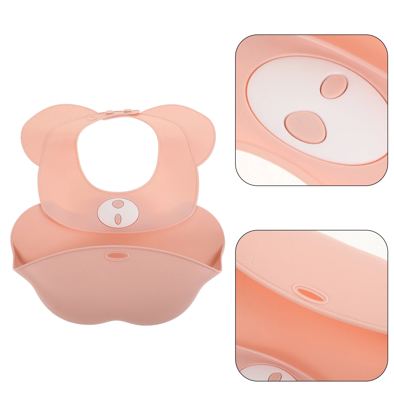 

Bibs Baby Food Bag for Proof Drooling Boy Silicone Pink Waterproof Girls Child