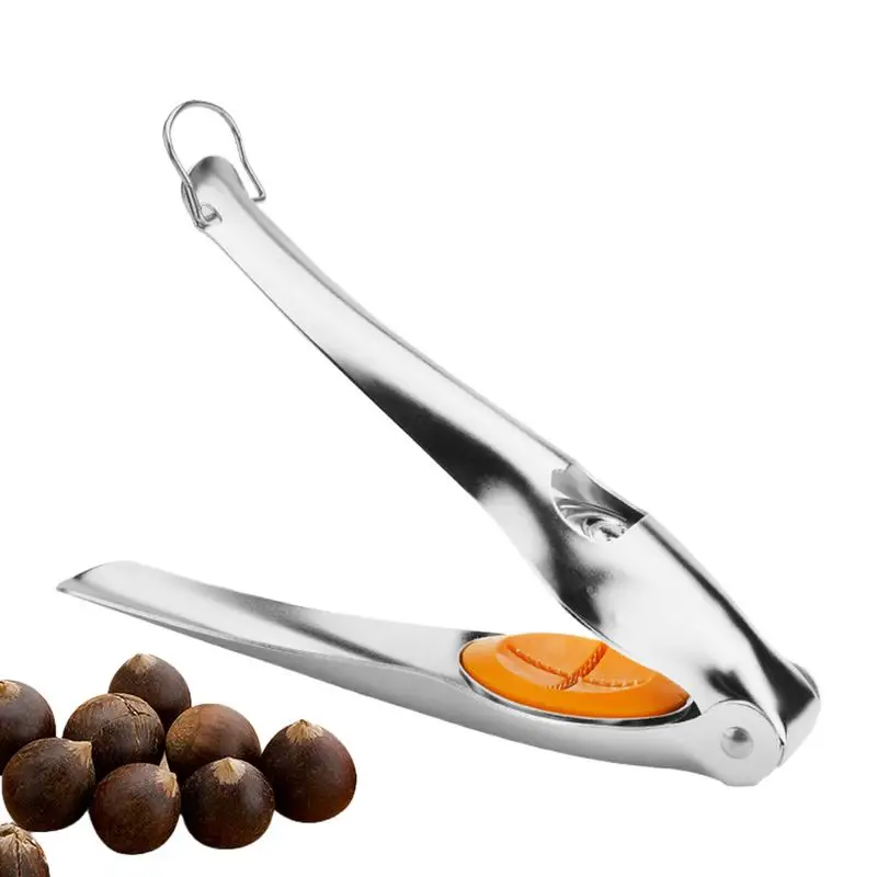 Chestnut Machine 2 in1 Stainless Steel Chestnut Cracker Opener Sheath Cutter Metal Nut Clip Walnut Pliers Tool