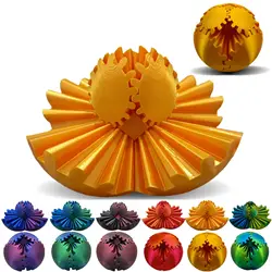 3D Printed Gear Balls Spinning Balls Stress Relief Anxiety Desktop Decorations Desk Toys Gear Balls Annoying Toys