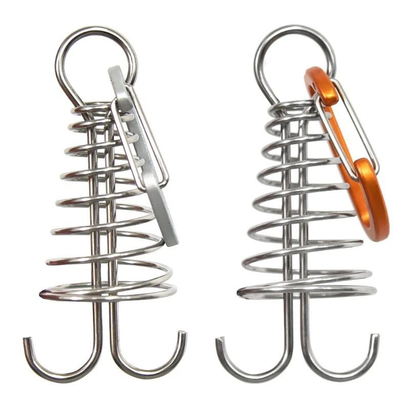 

Thread Shaped Spring Deck Peg Easy to Lock the Rope in Place for Firmly Fasten