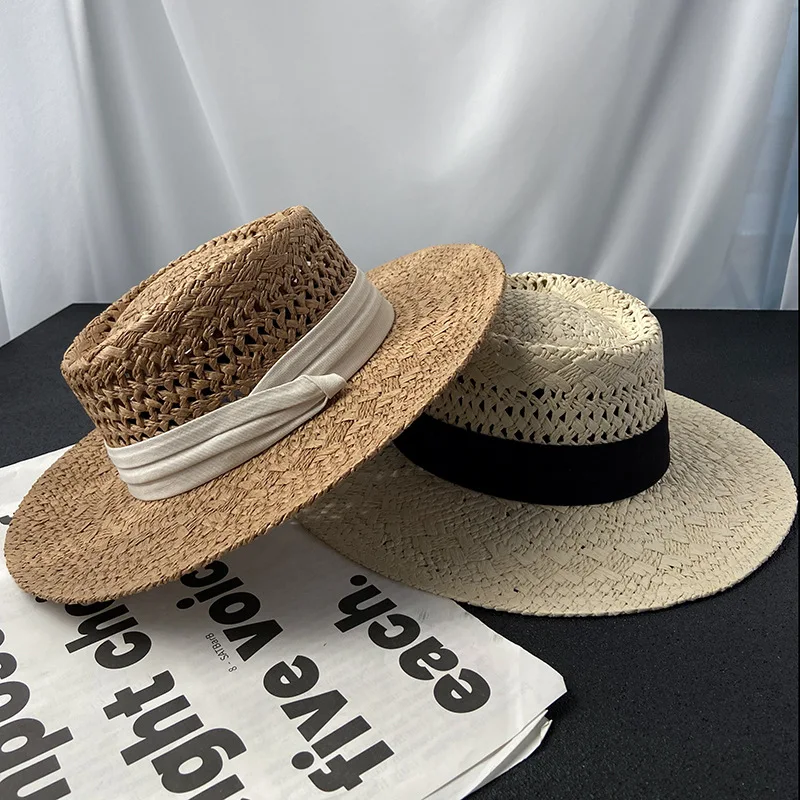 

Women Straw Hat Summer sun hat for women gorro wide brim Vacation Fedoras Panama Hat sunshade Sun visor cap hat beach ladies hat