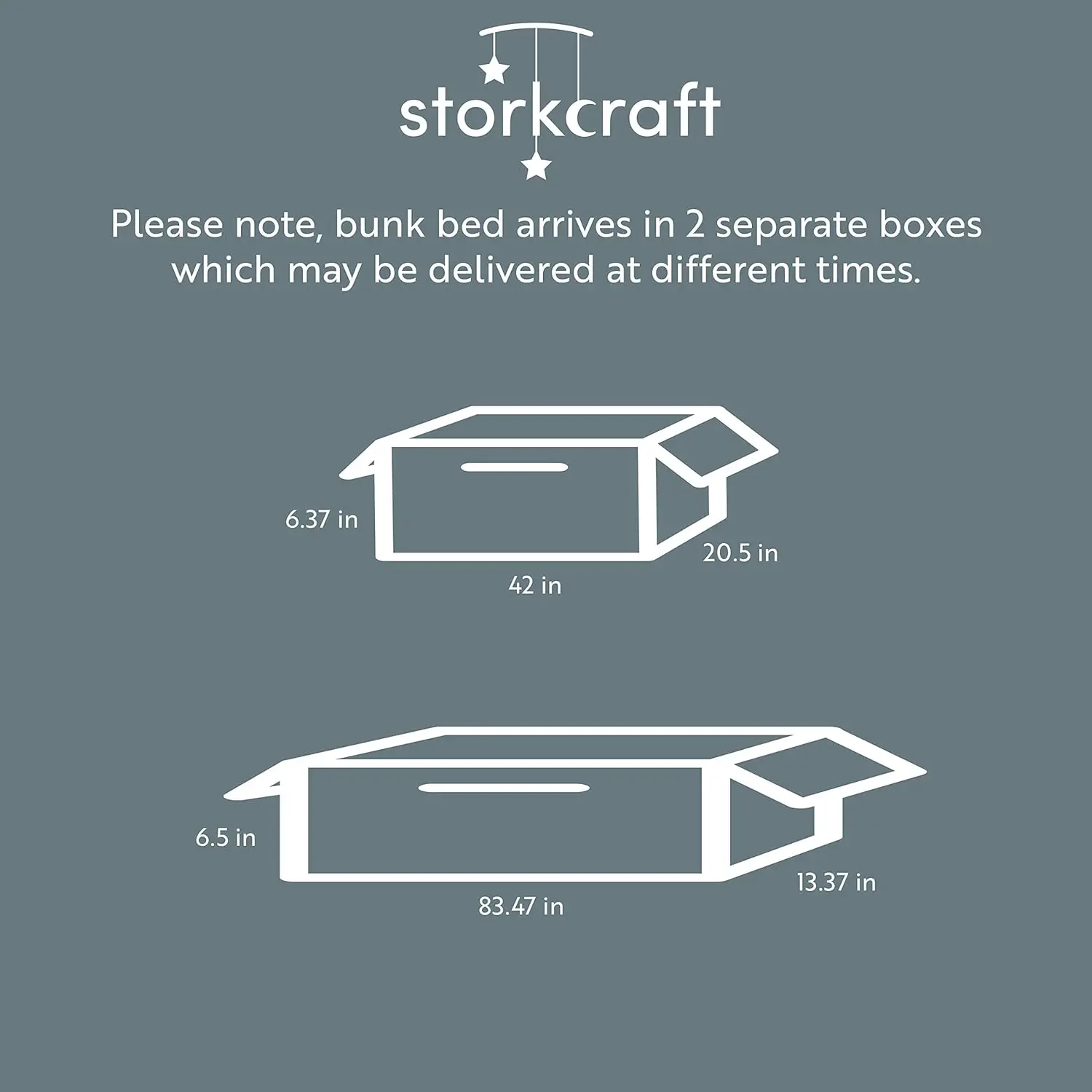 Bunk Bed (Gray) Converts to 2 individual twin beds Designed to fit any standard twin mattress (mattresses not included)