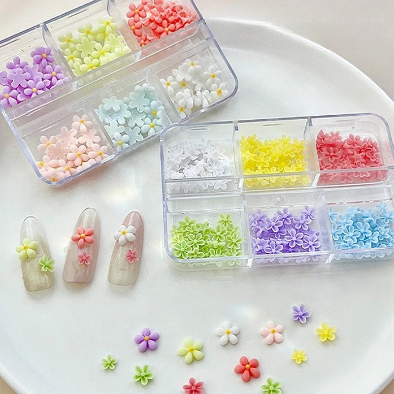 

Colorful Resin Flower Frangipani Punk Rivet Metal Star Alloy Fork Spoon Bowknot Bead Nail Art Accessories Decorations Manicure