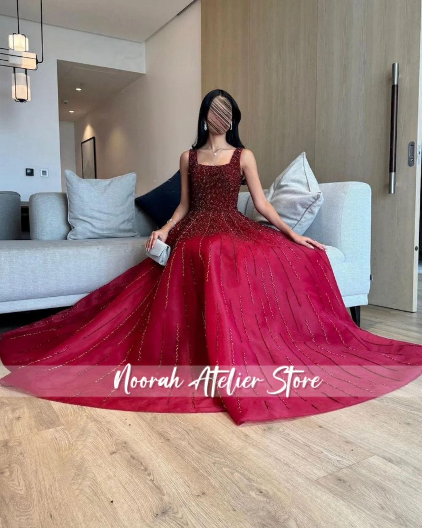 

Elegant Shiny Red Halter Aline Luxury Women's Evening Dresses 2025 Wedding Gown Saudi Arabia Long Vestidos Customized