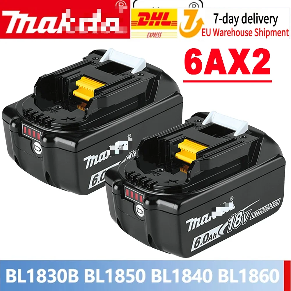 100% Genuine/Original Makita 18v Battery Bl1850b BL1850 Bl1860 Bl 1860 Bl1830 Bl1815 Bl1840 LXT400 6.0Ah for Makita Tools Drill