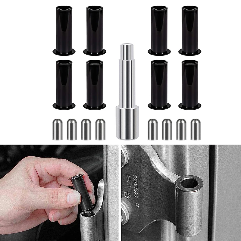 Door Pin Guides & Door Bushing Removal Tool For Jeep Wrangler JK JKU JL JLU & Gladiator JT 2/4-Door 2007-2021,Car Accessories