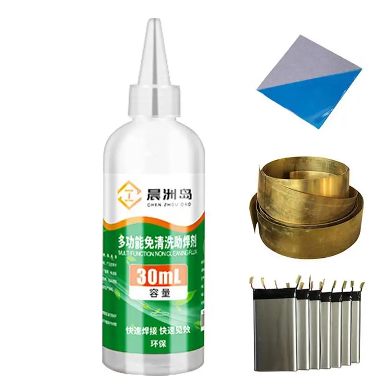

Stainless Steel Soldering Flux Liquid 30/80ml Quick Drying Colorless Metal Solder Flux For Galvanized Sheet, Copper Quick Drying