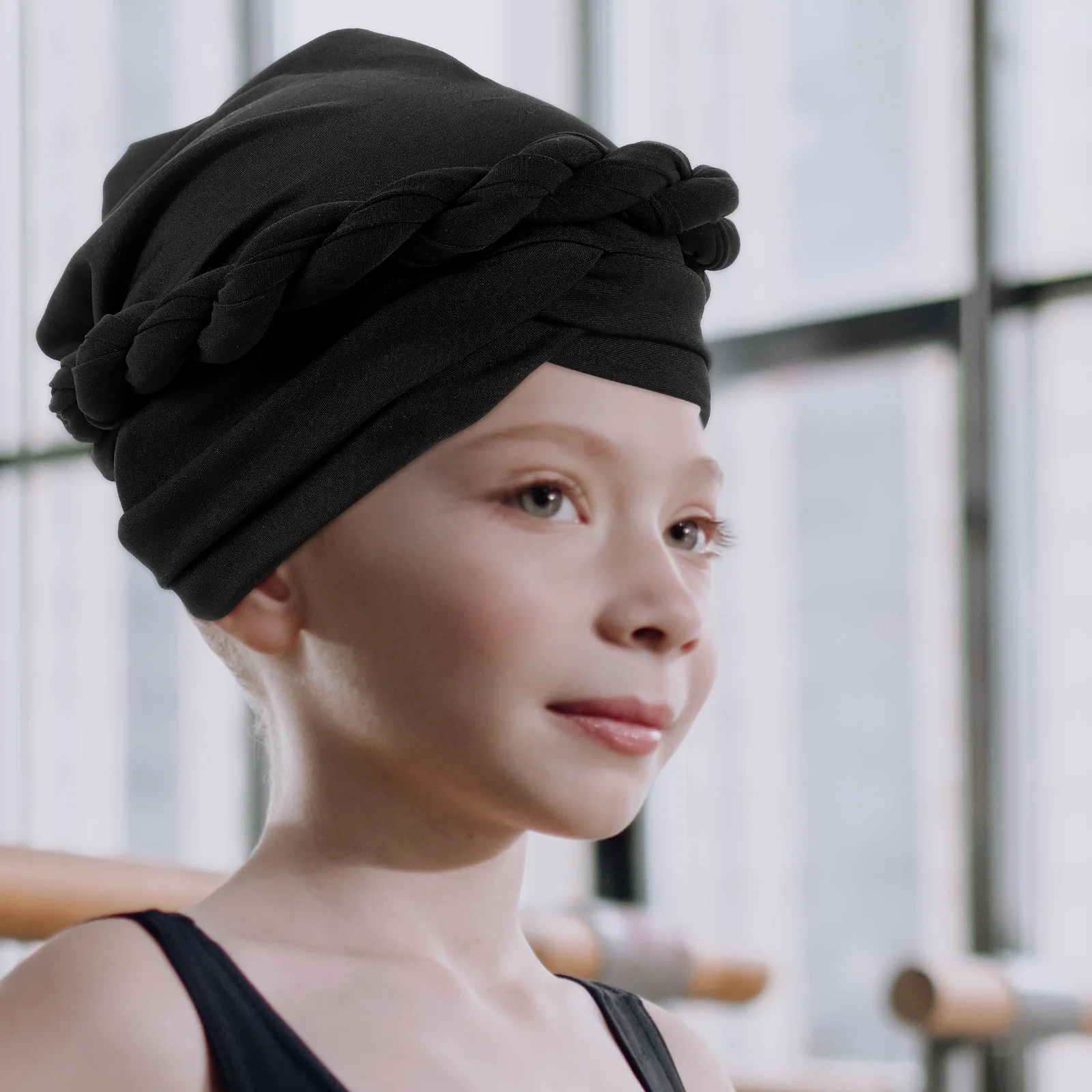 

2Pcs MilkSilk Women Hats Comfortable Lightweight Turban Hair Wrap Sleeping Bath Cap Scarf Household HeadCoverings