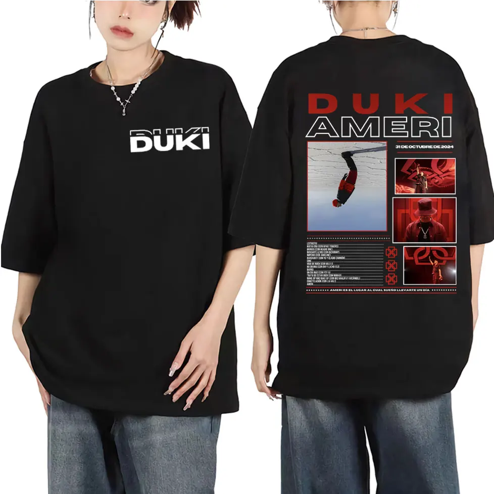 

Rapper Duki Antes De Ameri Album Graphic T Shirts Men Women Vintage Hip Hop Short Sleeve T-shirt Harajuku Fashion Y2K T-shirts