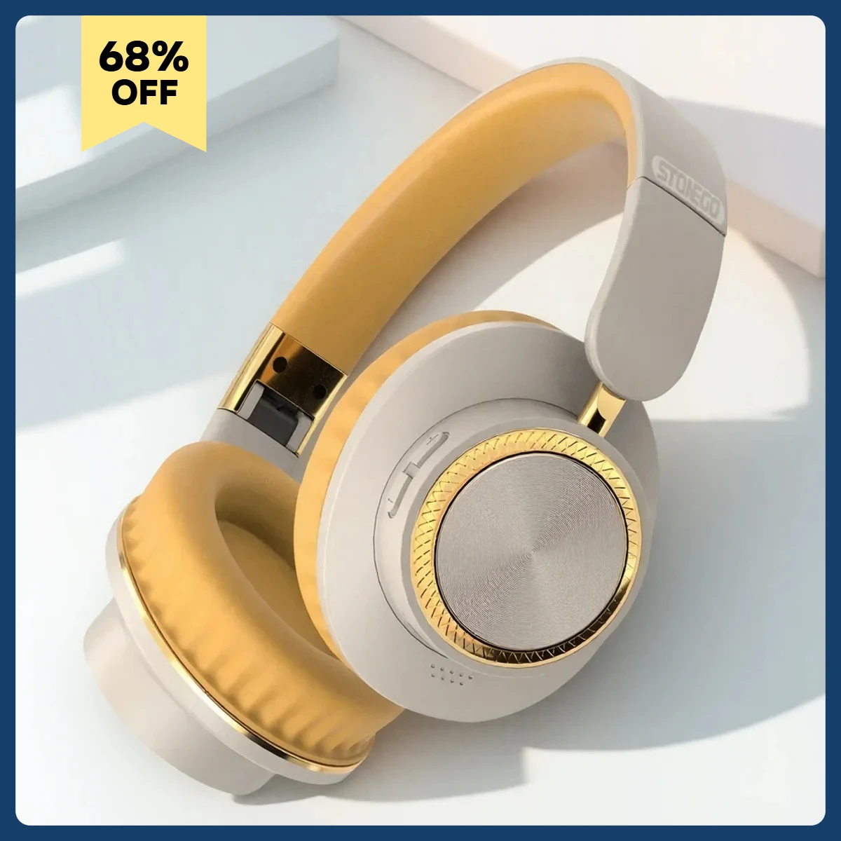 

Wireless Bluetooth Foldable Earphones Headset with Subwoofer for Gaming Sports Comfortable and Portable Design