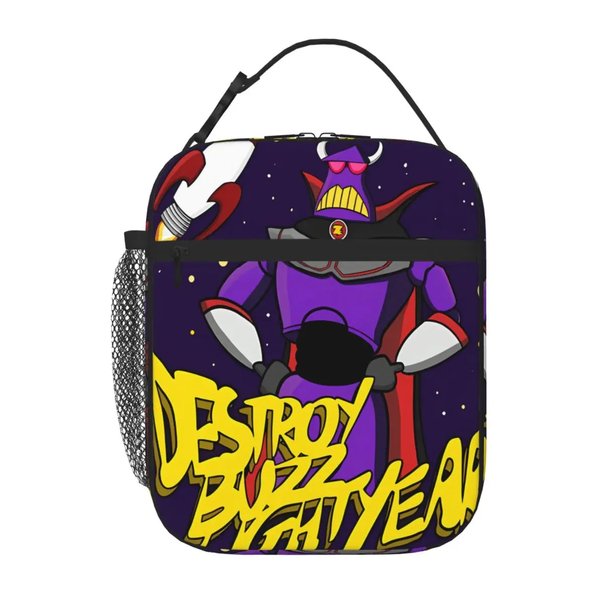 Hot Sale Zurg Science Fiction Movie Modern Shoulder Lunch Bag Diet Meal Packing Bento Bag