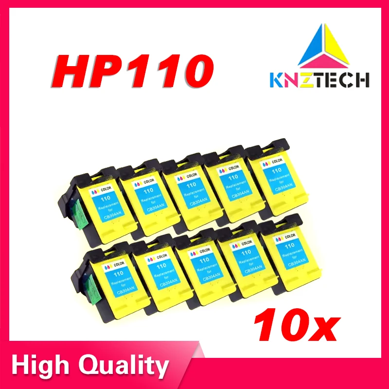 10pcs ink cartridges compatible for hp 110 for hp110 110xl CB304A A310 A516 A526 A616 A626 A617 A320 printer