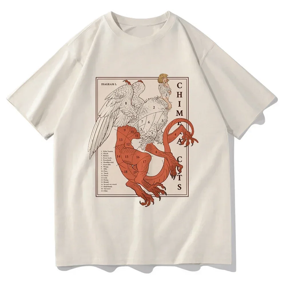 Delicious in Dungeon Falin Chimera Cuts Tshirt Fashion Women's Harajuku Marcille Chilchuck T-shirt Unisex Vintage T