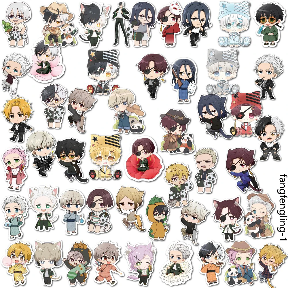 Cute Q‑Version Youth Adventure Anime Waterproof Stickers DIY Decals for Phone Case Laptop Water Bottle Scrapbook Journal Decor