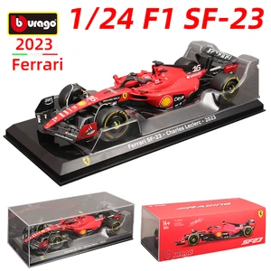 Bburago-F1 Racing Alloy Car Model, 1:24, Scuderia Ferrari-Team, SF23 2023, 1:24, Formel Carlos Sainz, Dascast Toy, 1:24 8 Hauptverkaufsautos Formel 1 - №8